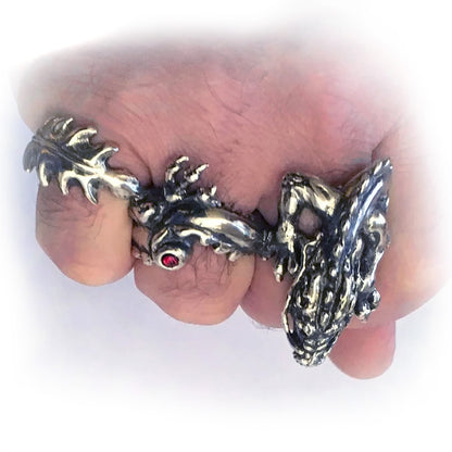 Dragon finger Sterling Silver Ring
