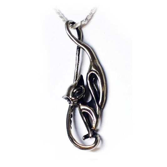 Dreamed Cat Silver Pendant