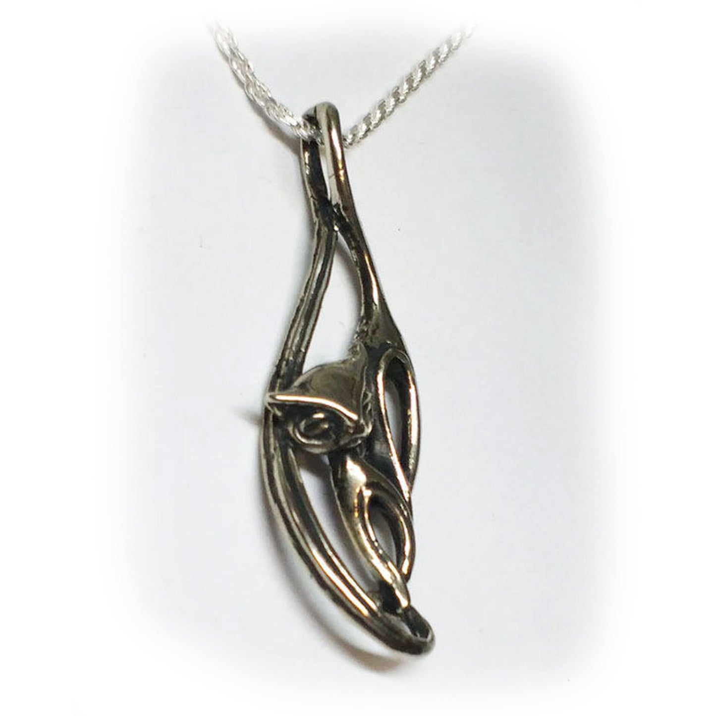 Dreamed Cat Silver Pendant