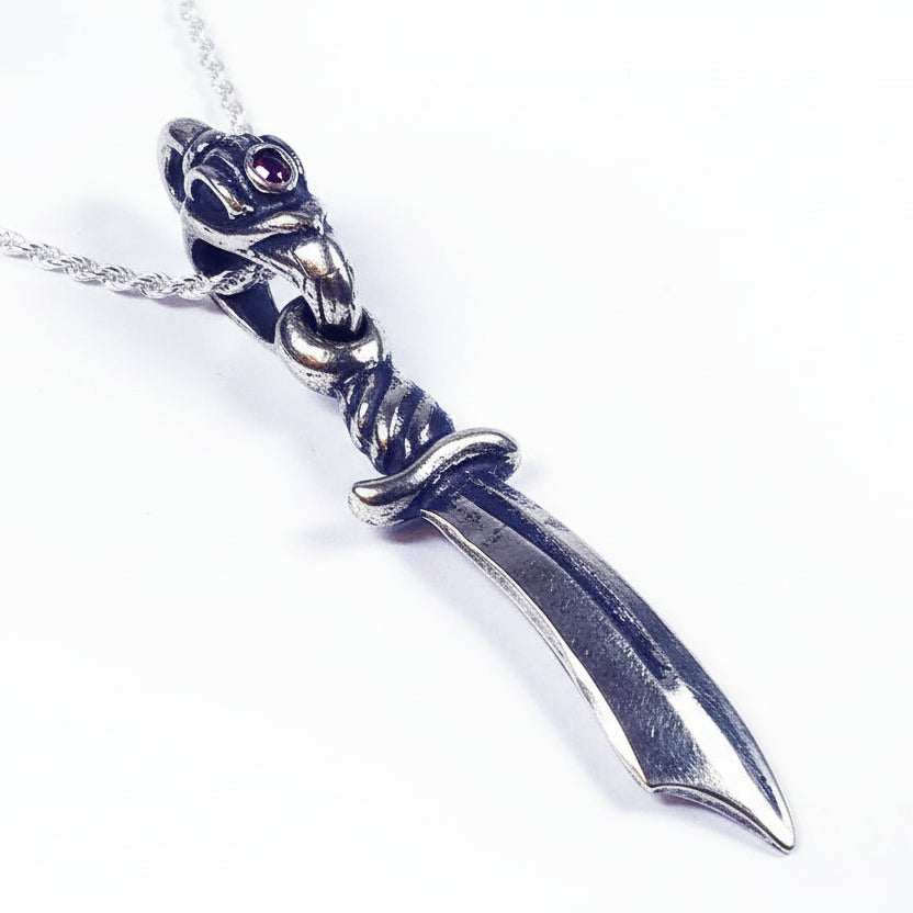 Eagle Head Loupe Of Dagger Pendant