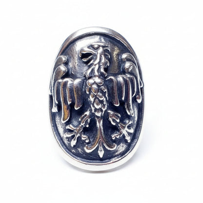 Eagle Shield Silver Ring