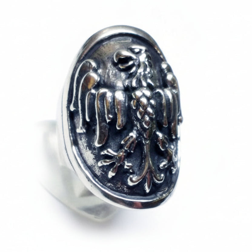Eagle Shield Silver Ring