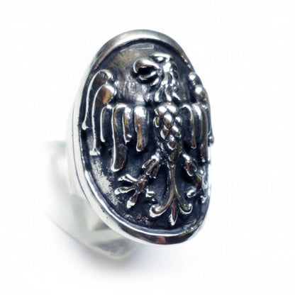 Eagle Shield Silver Ring