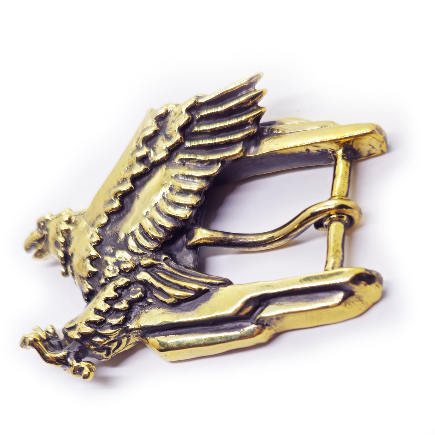 Eagle Flying Brass Belt Buckle