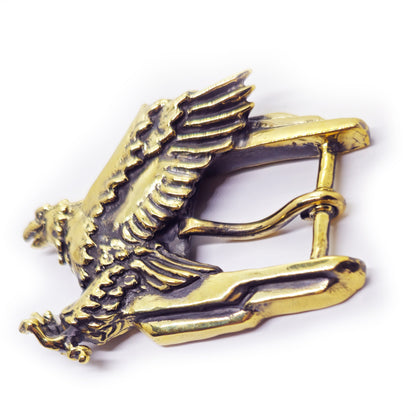 Eagle Flying Brass Belt Buckle