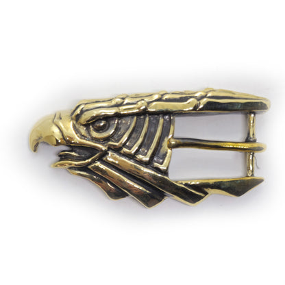 Eagle Head Bronze, Brass Belt Buckle