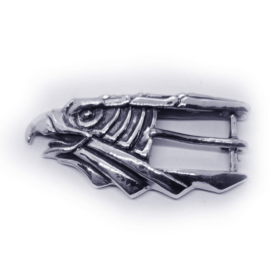 Eagle Head Sterling Silver Belt Buckle