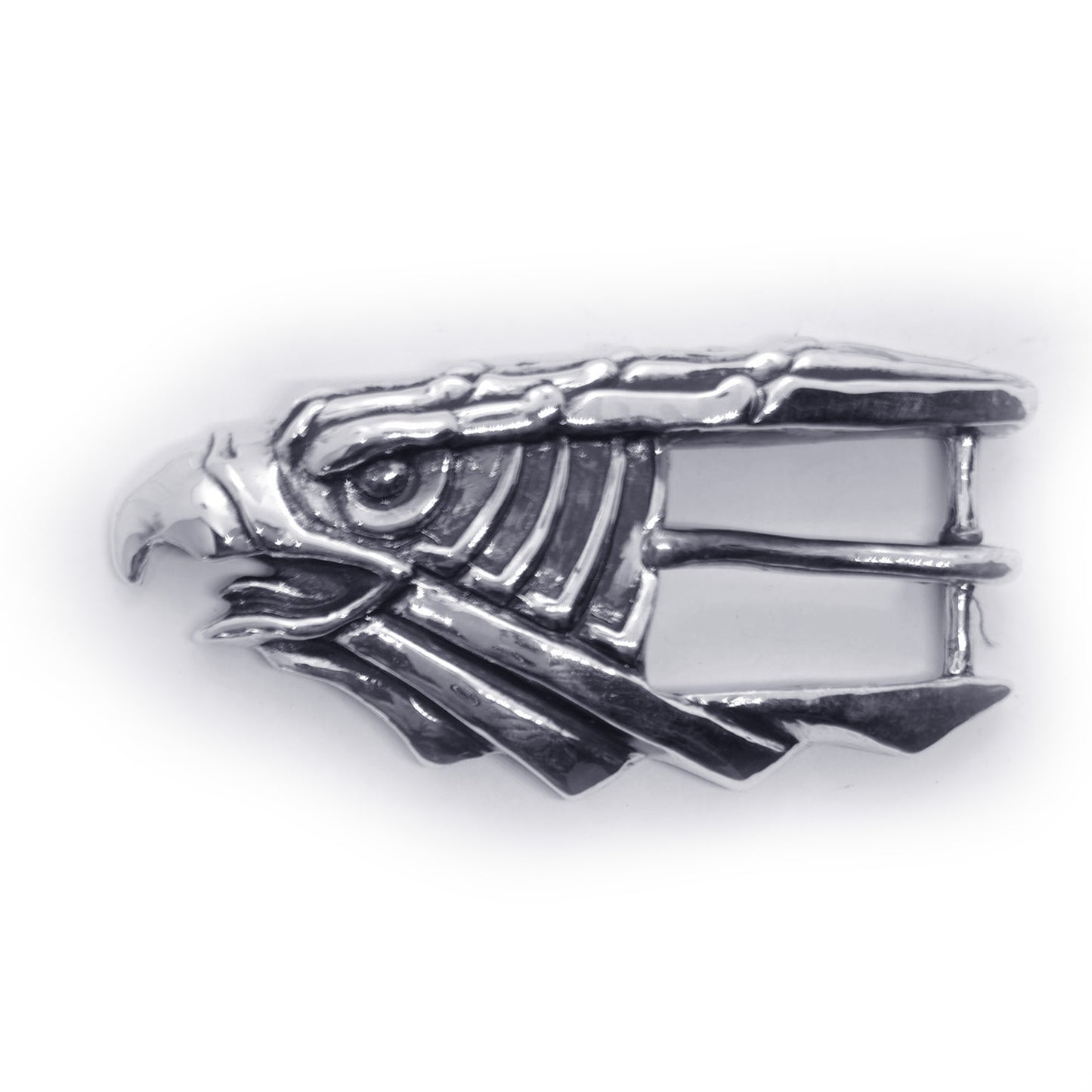 Eagle Head Sterling Silver Belt Buckle