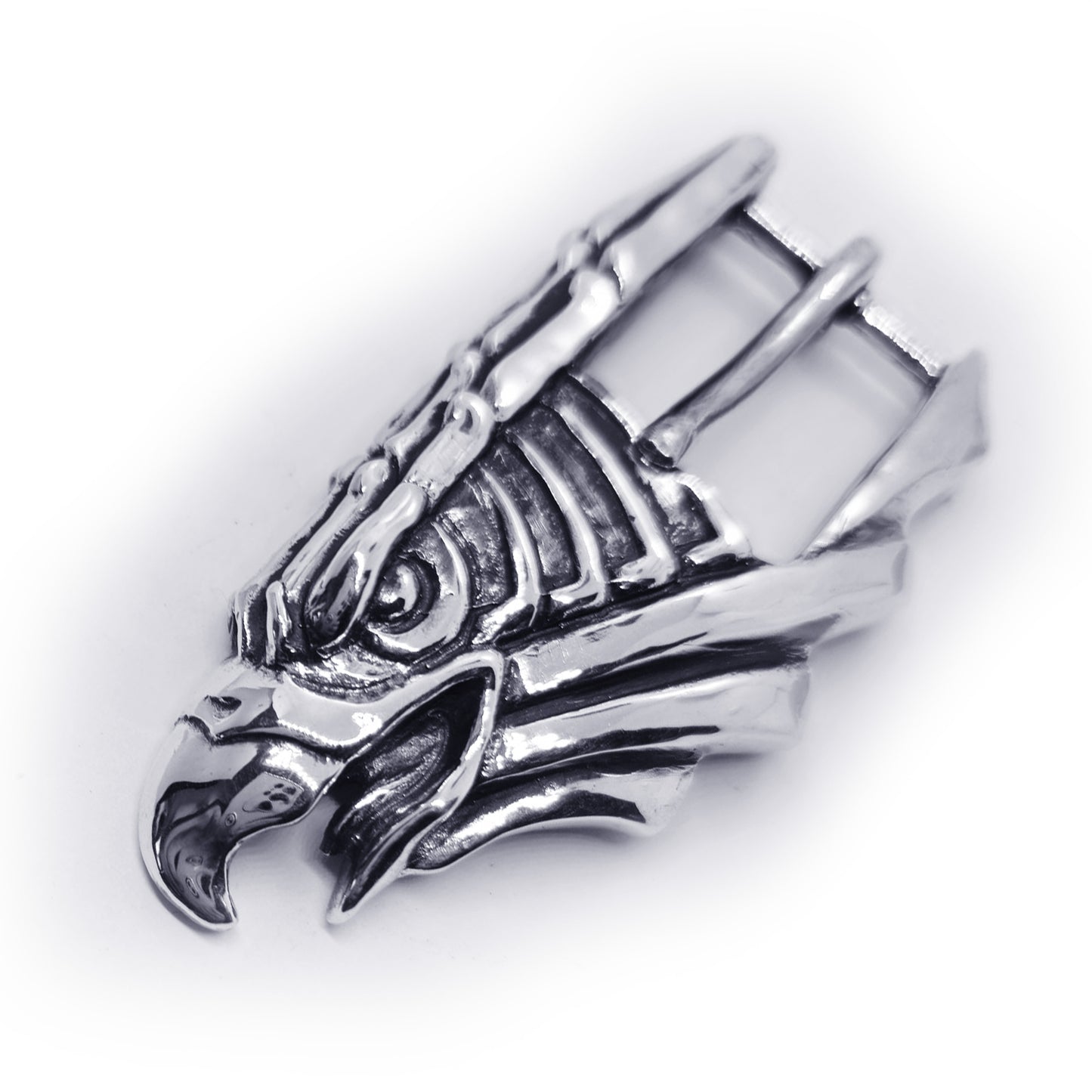Eagle Head Sterling Silver Belt Buckle
