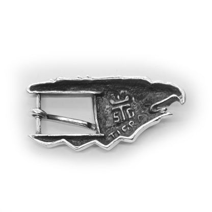 Eagle Head Sterling Silver Belt Buckle