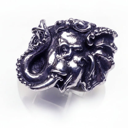 Elephant Good Luck Sterling Silver Ring
