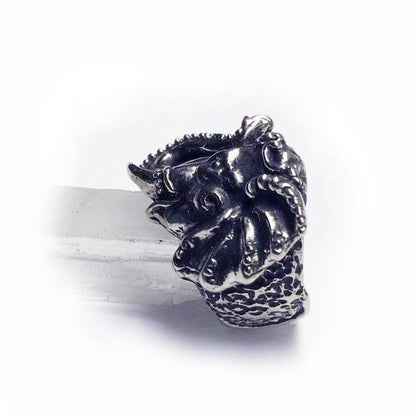 Elephant Good Luck Sterling Silver Ring
