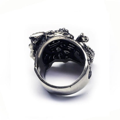 Elephant Good Luck Sterling Silver Ring