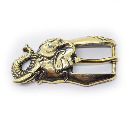 Elephant Head Bronze Belt Buckle