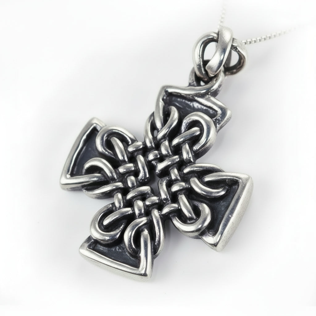 Energy Cross Sterling Silver Pendant