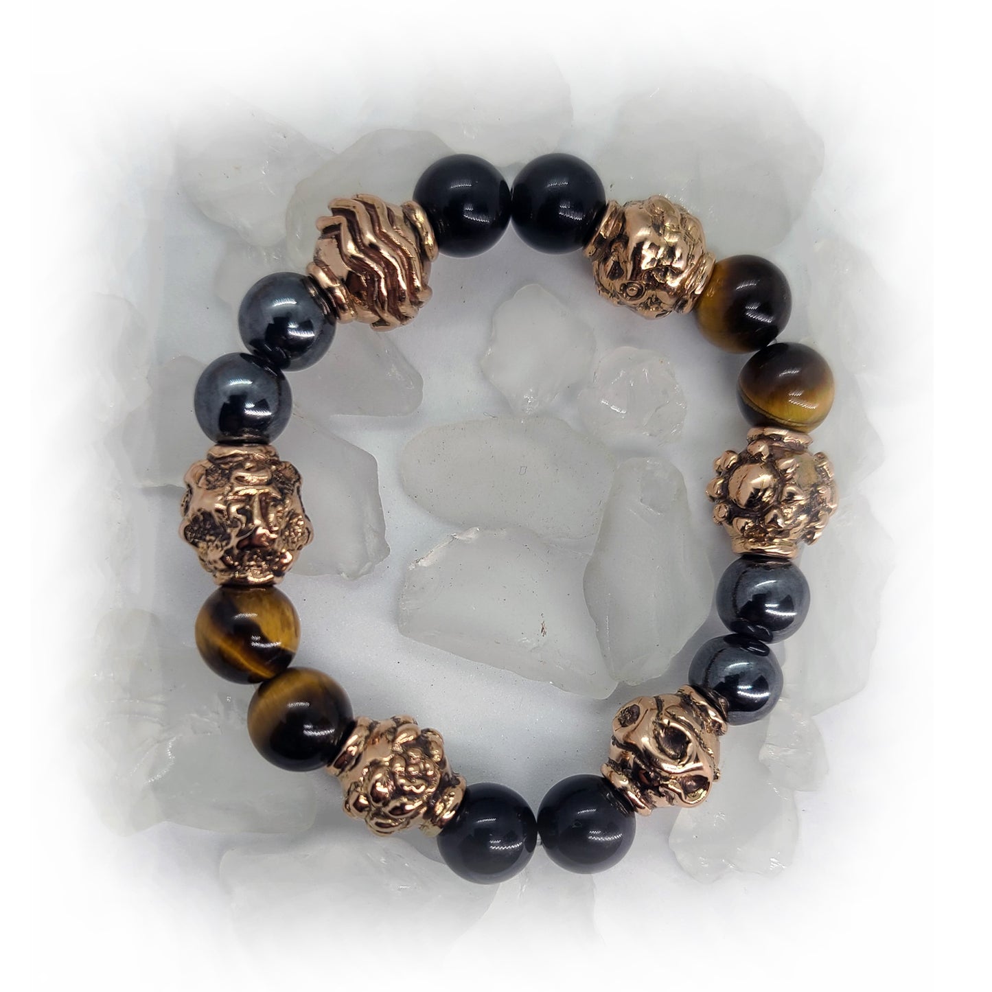 18kt Rose Gold Energy of Universe Natural Beads Bracelet