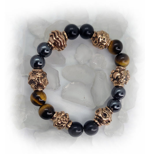 18kt Rose Gold Energy of Universe Natural Beads Bracelet