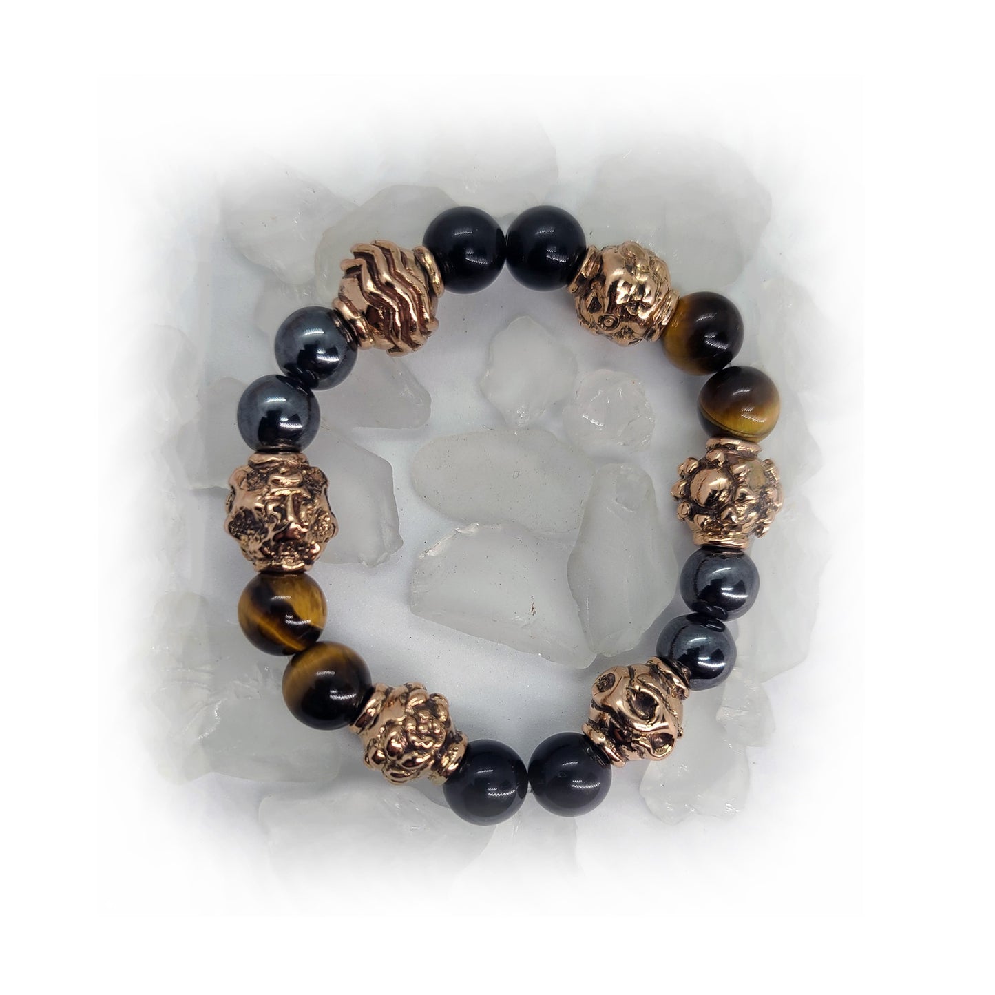 18kt Rose Gold Energy of Universe Natural Beads Bracelet