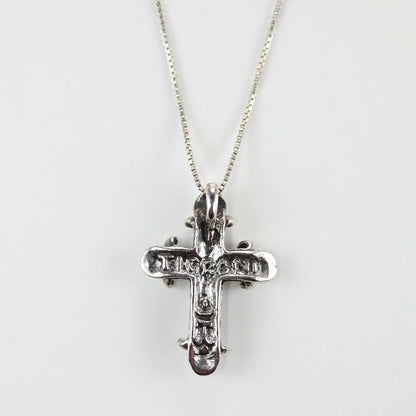 Fancy Cross Sterling Silver Pendant