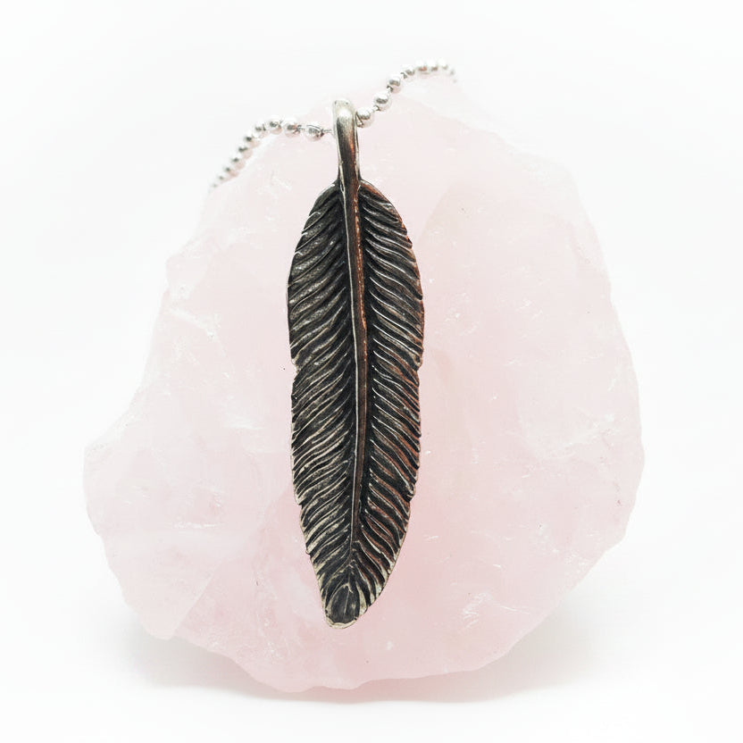 Feather Sterling Silver Pendant