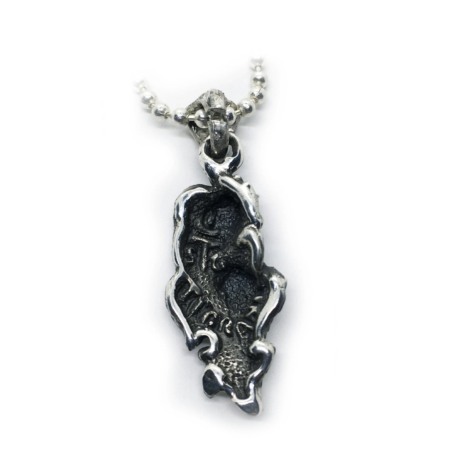 Fish fish sterling silver Pendant