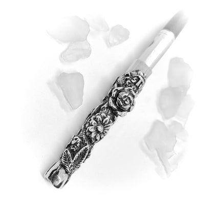 Flower Blossom Sterling Silver Cigarette Pipe