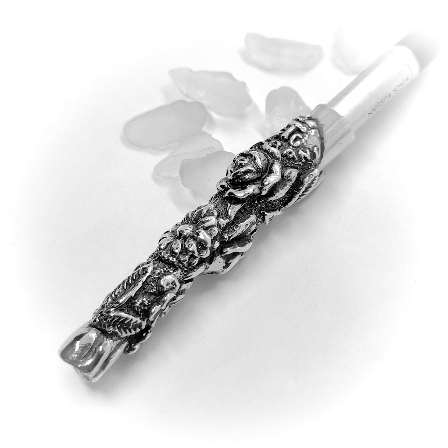 Flower Blossom Sterling Silver Cigarette Pipe