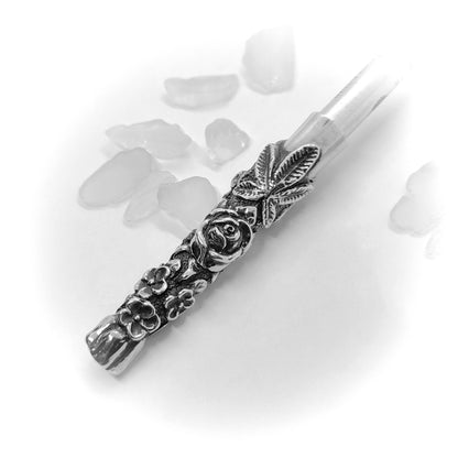 Flower Blossom Sterling Silver Cigarette Pipe