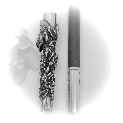 Flower Blossom Sterling Silver Cigarette Pipe