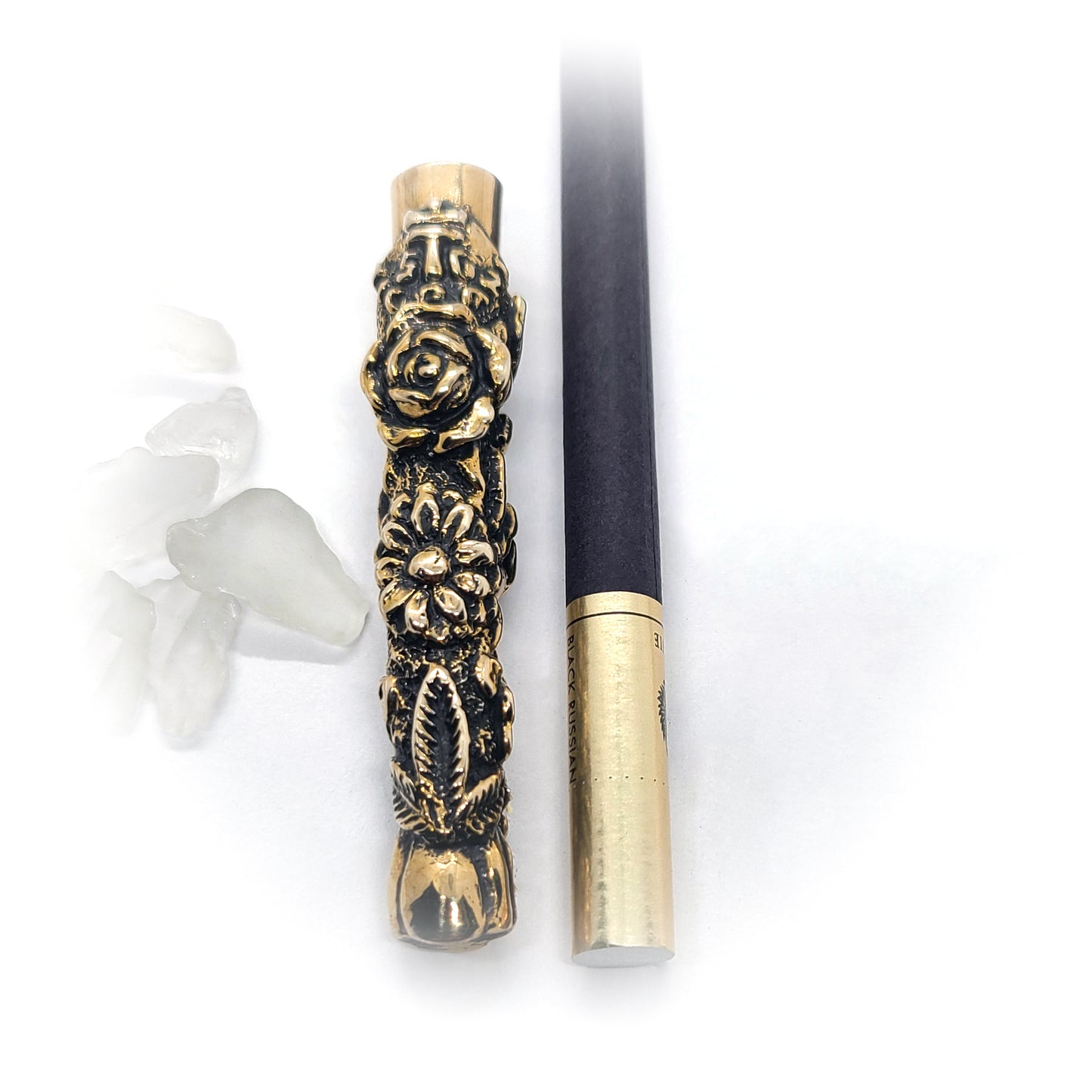 Flower Blossom Sterling Silver Cigarette Pipe