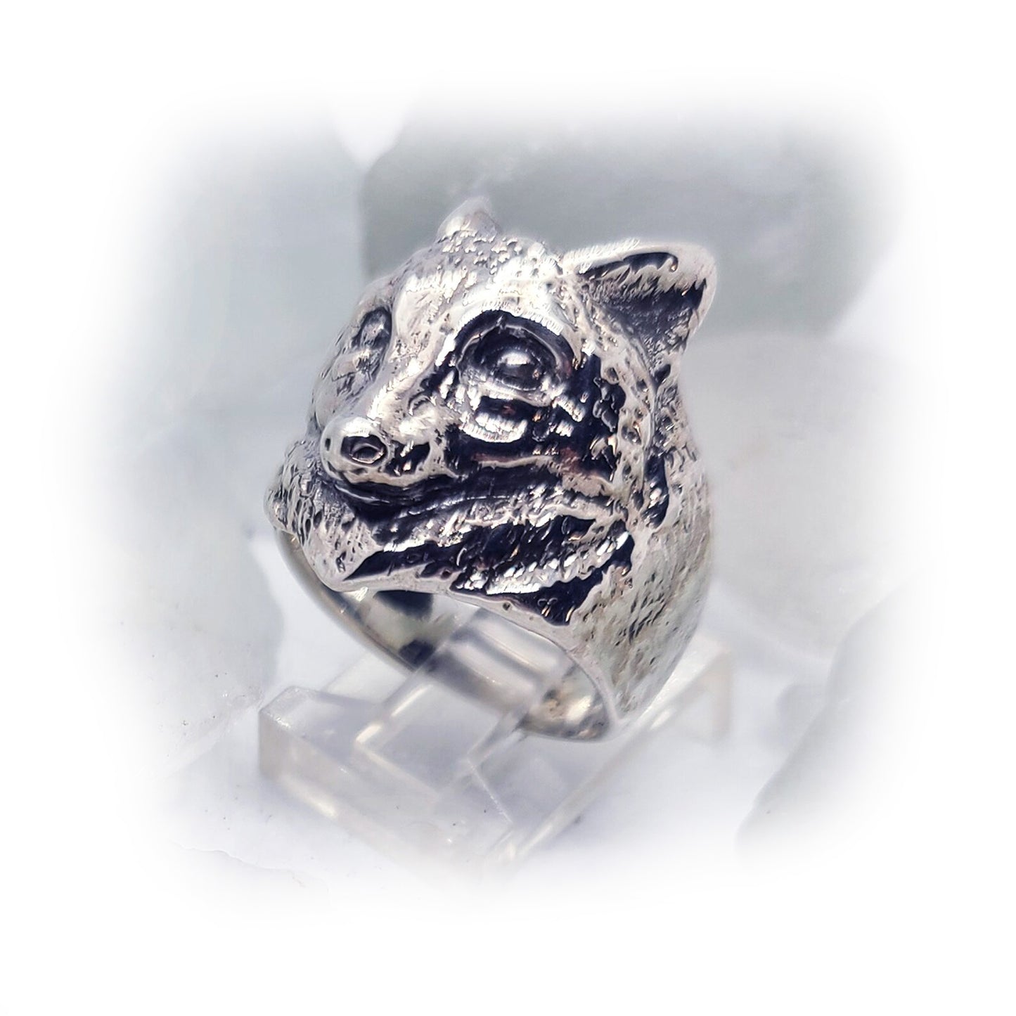 Fox Sterling Silver Ring