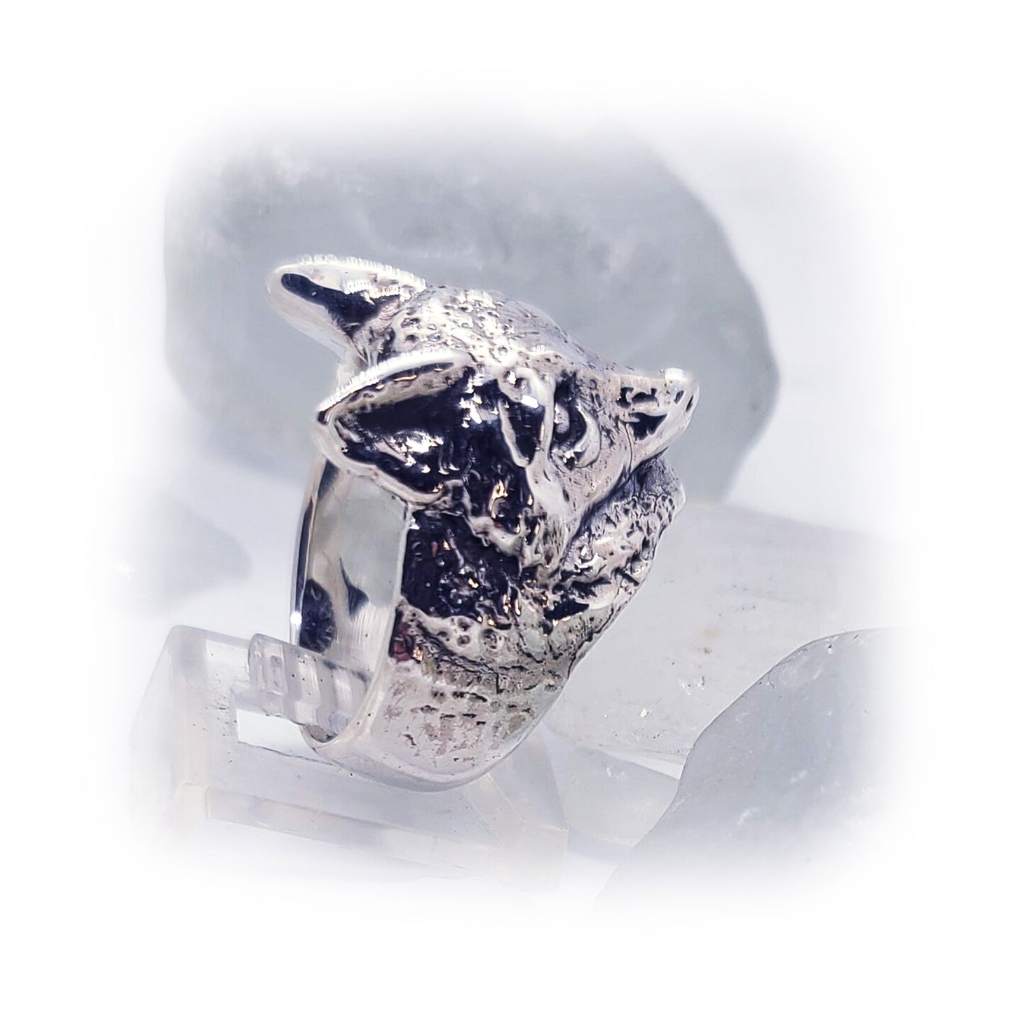 Fox Sterling Silver Ring