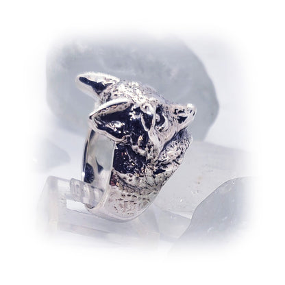 Fox Sterling Silver Ring