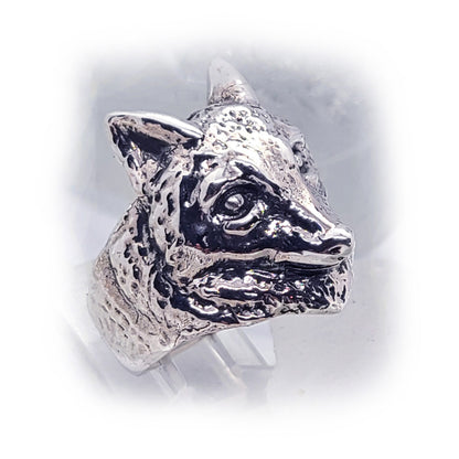 Fox Sterling Silver Ring
