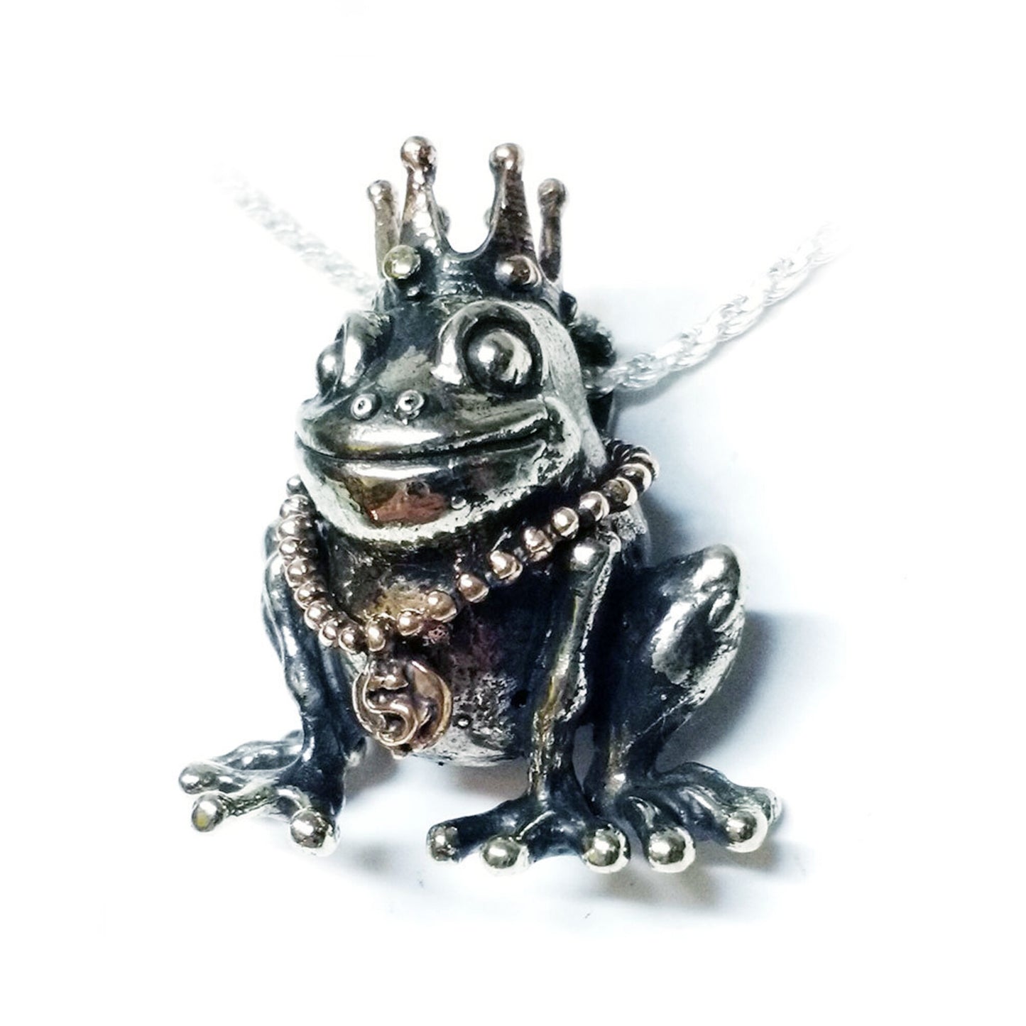 Frog Prince sterling Silver Pendant