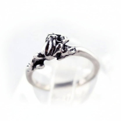 Frog Smallest Silver Ring