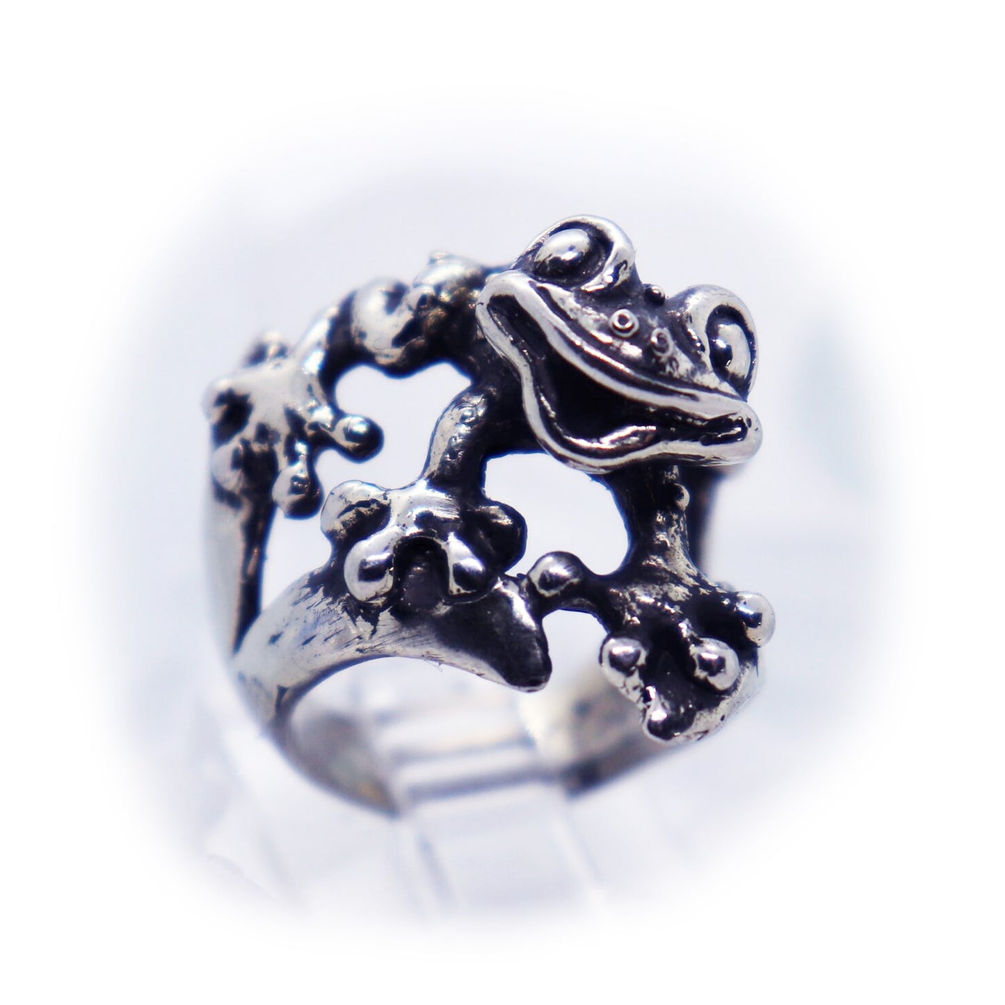 Frog sterling Silver Ring V2