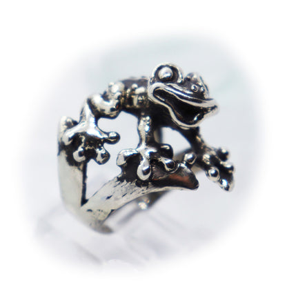 Frog sterling Silver Ring V2