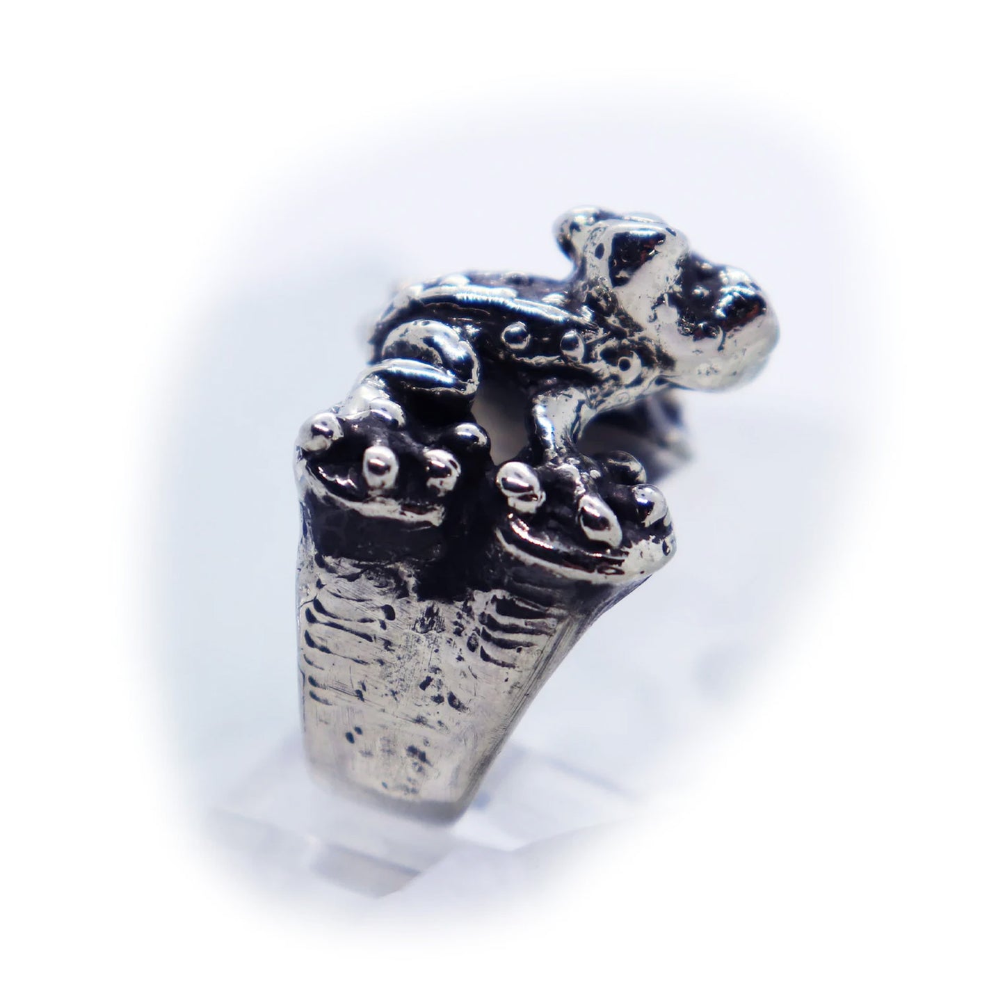 Frog sterling Silver Ring V3