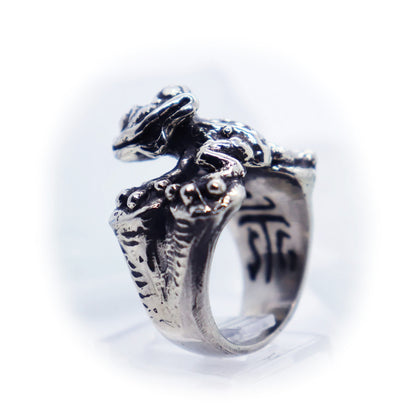 Frog sterling Silver Ring V3