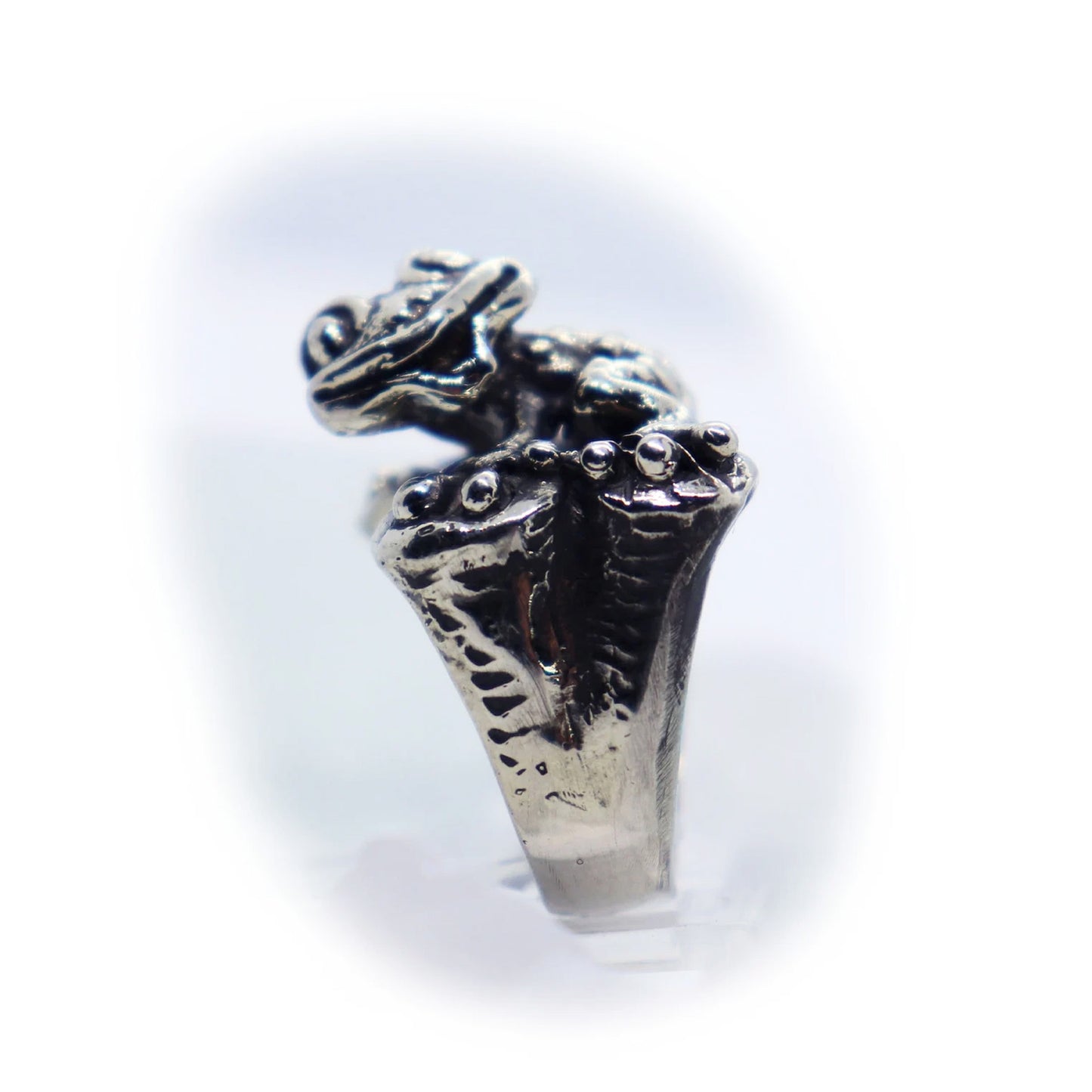Frog sterling Silver Ring V3