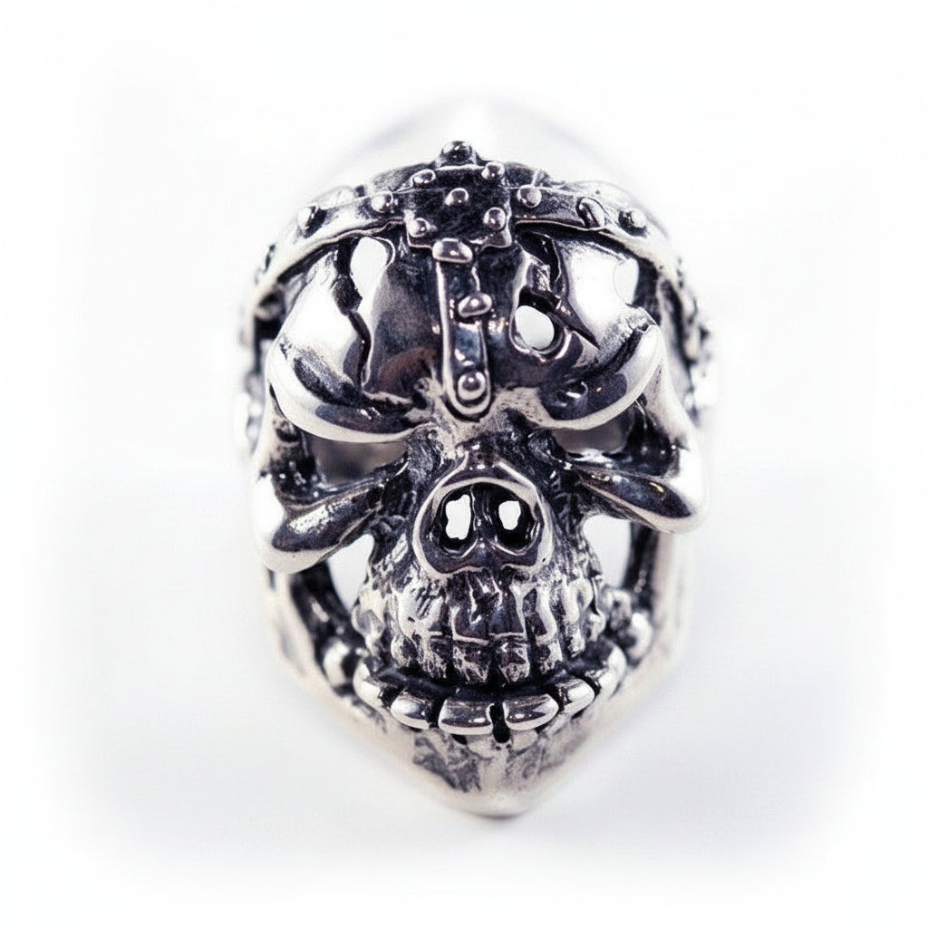 Gargo Skull Sterling Silver Ring