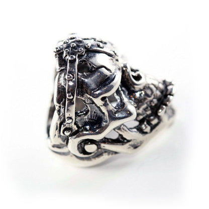 Gargo Skull Sterling Silver Ring