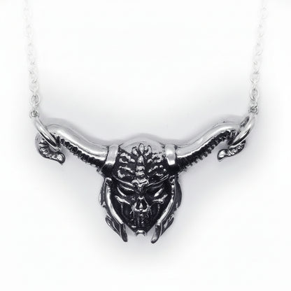 Gargo Warrior Skull Sterling Silver Necklace