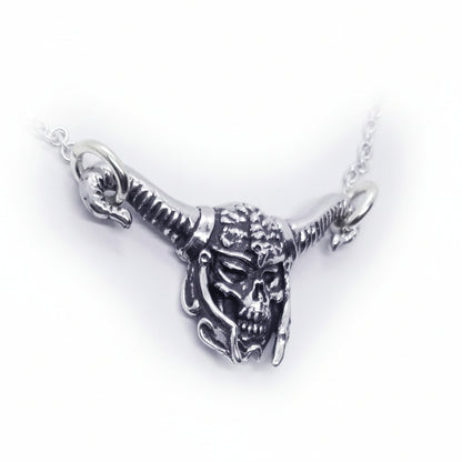 Gargo Warrior Skull Sterling Silver Necklace