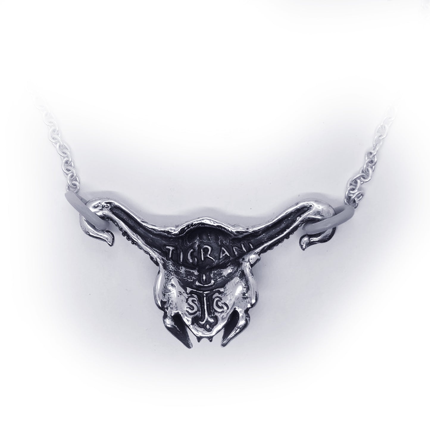 Gargo Warrior Skull Sterling Silver Necklace