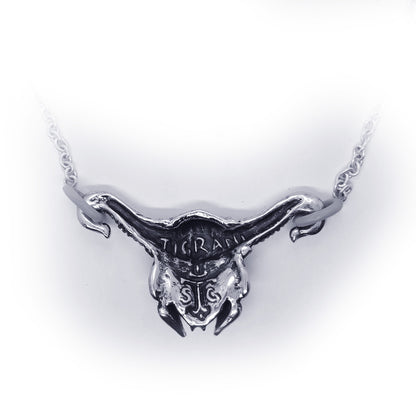 Gargo Warrior Skull Sterling Silver Necklace