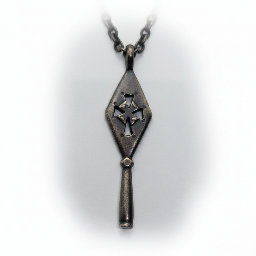 The Holy Spear of Geghard  Sterling Silver Armenian Pendant