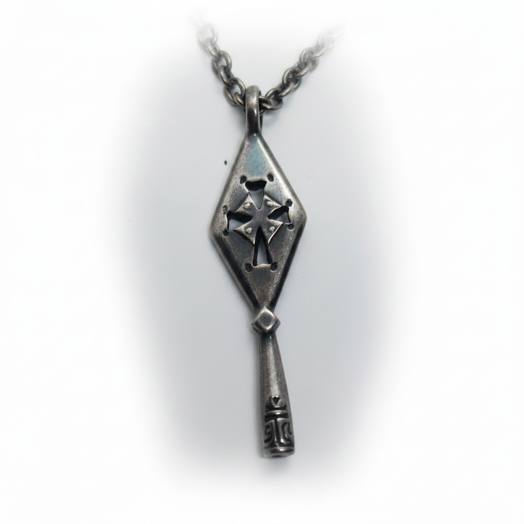 The Holy Spear of Geghard  Sterling Silver Armenian Pendant