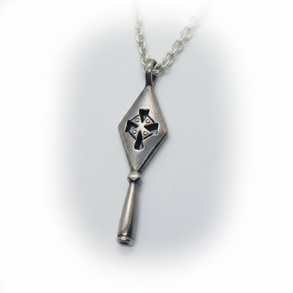 The Holy Spear of Geghard  Sterling Silver Armenian Pendant